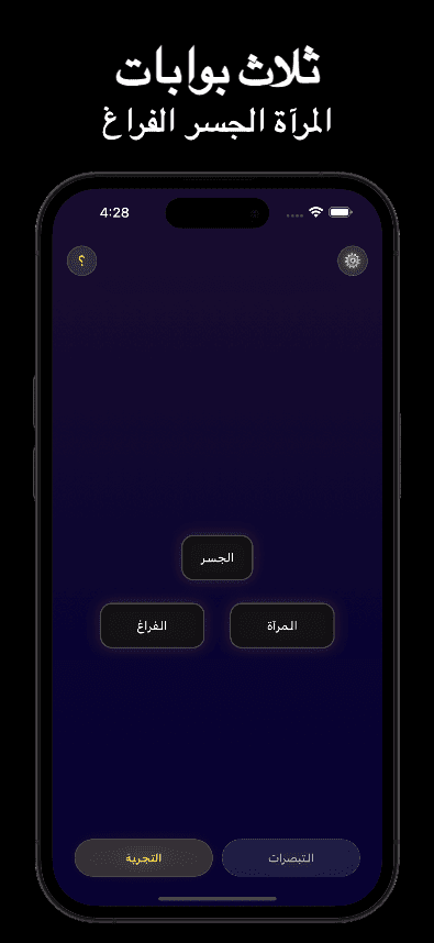 ثلاث بوابات - المرآة الجسر الفراغ